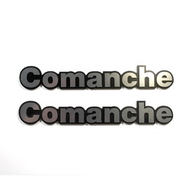 Jeep® Comanche MJ Side Badge kit, Round Letter Style 1988-1992- by Azzy's Design Works