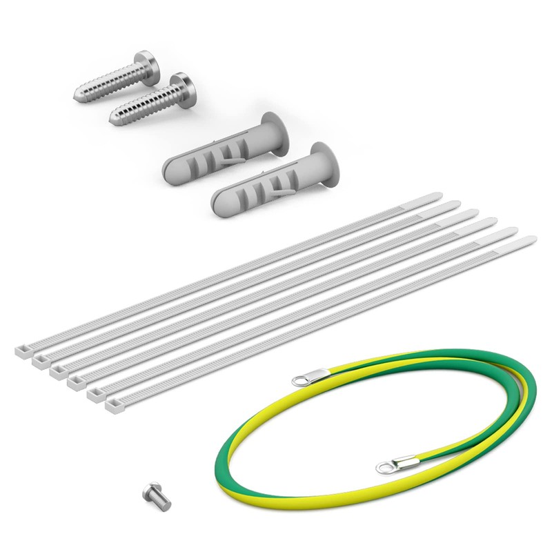 hb-digital 6-Port Patch Panel Housing for Keystone Modules with e.g.