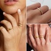 Gokeey Gold Rings for Women, 14K Gold Stacking Rings for