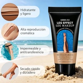 2PCS Maquillaje de Piernas Waterproof No Transfer, Cobertura Total, 30g | Corrector Corporal Perfector, Unifica Tono de la Piel, Ligero, Larga Duració
