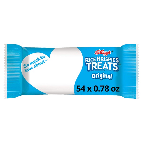 Rice Krispies Treats Marshmallow Snack Bars, Original, Kids Snacks, School Lunch, 0.78 oz Bars (54 Bars)