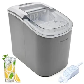 FRIGIDAIRE EFIC189-Silver Compact Ice Maker, 26 lb per Day, Silver