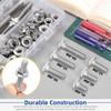 Glarks 120pcs M8 T Slot Drop-in Bolt with Hexagon Flange