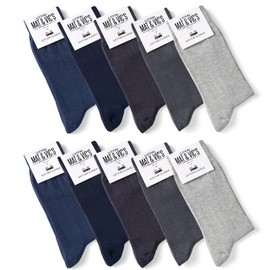 Mat & Vic's Men's Socks Women's Cotton Classic Crew Socks, Combed Cotton, Socks No Seam, Comfort Band, Black Colourful, White, EU 35–38 EU 39–42 (UK 5.5–8) 43–46 47-50 (UK 3–5, 5.5–8, 8.5–11, 12–15)