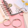50 Pieces Loose Leaf Binder Rings with a Metal Single