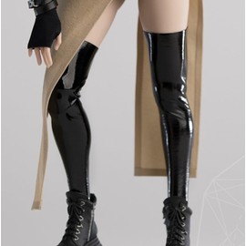 Toybarjapan CA012S 1/6 Scale Action Figure Worldbox CA012S Glossy Over the Knee Socks (Body, Head, Skirt, and Shoes Not Included)