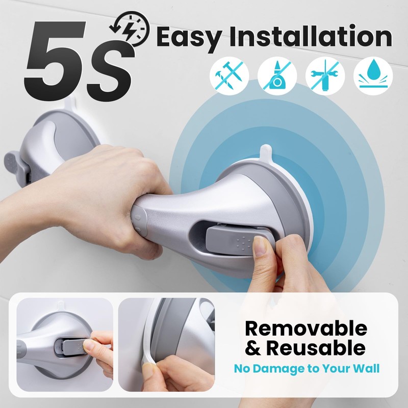 TAILI Grab Rails for Bathroom, 2 Pack 31 CM Shower