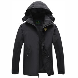 GIISAM Rain Jacket for Men, Mens Waterproof Raincoat Lightweight Rain Jackets Outdoor Rain Coat Windbreaker with Hood