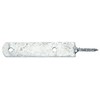 Alberts 210779 Fence Bolt Holder with Wood Thread, Hot-Dip Galvanised,