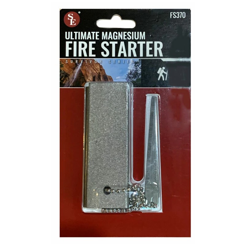 SE (3) MAGNESIUM FIRE STARTERS BLOCK EMERGENCY FLINT SURVIVAL &