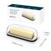 KITCHENDAO Airtight Butter Dish with Lid for Countertop and Refrigerator