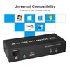 KVM Switch Dual Monitor DisplayPort 4K @ 60Hz Extended Display,