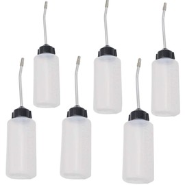 TableRe 6 Pack Sewing Machine Oil Dispenser Oiler with Long Angled Spout, Extended Spout Oil Bottle, 120ml