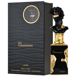Lattafa Lattafa His Confession for Men Eau de Parfum Spray, 3.4 Ounce / 100 Ml