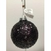 BALL PURPLE GLASS BALL BASIC Christmas Ornament NEW
