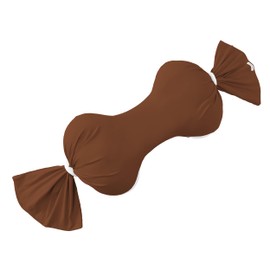 TADO MUSLIN Pregnancy Pillow for Pregnant Women - Adjustable Full Body Maternity Pillow for Sleeping - Support for Back, HIPS, Legs, Belly - Premium, Washable, Comfortable Pregnancy Body Pillow Brown