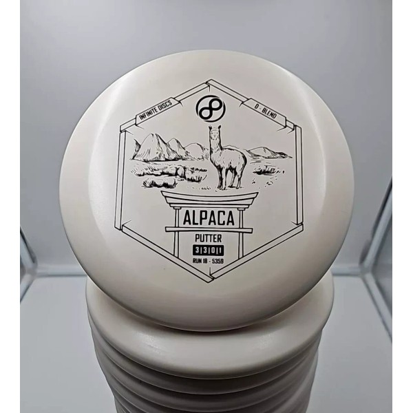 INFINITE DISCS D-BLEND ALPACA run 18 White 175g Disc Golf