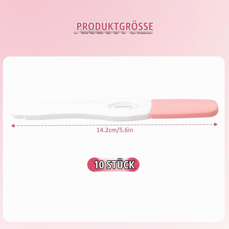 Pack of 10 Pregnancy Test Pink Individually Sealed Packaging Pregnancy