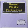 Unique Lot of 2- Unique Lavender Round Plastic 84" Tablecloth