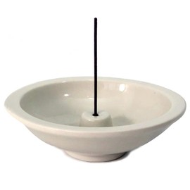 SHOYEIDO Frost Round Ceramic Incense Holder