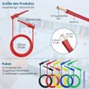 ALLmeter Double Hook Test Leads 1m Coloured, 10A, 30Vac-60Vdc, for