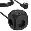 Multiple Socket with Switch (4A Black)