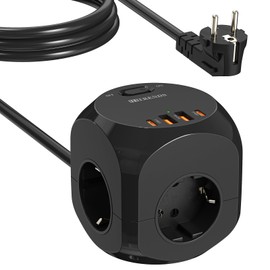 Multiple Socket with Switch (4A Black)