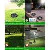 Biling Solar Ground Lights Uplight Sidelight, 12 Packs Bright Solar