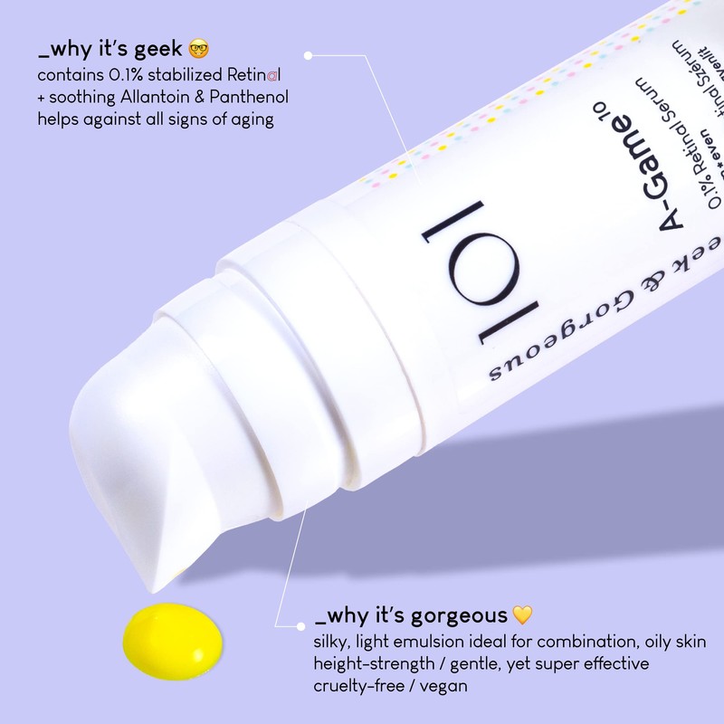Geek&Gorgeous 101 A-Game - 10 0.1% Retinal Serum