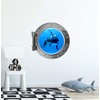 24 inch Porthole Window Wall Decal Killer Whale and Cub