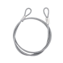 HOUSON 4 PCS Steel Rope with Eyelets, wire rope safety cable steel cable (1.4m x 4mm)