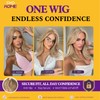 Blonde Highlight Bob 13×6 Synthetic Lace Front Wig for Women