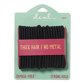 DCNL No Crimper Thick Elastics Black 20 Count Black