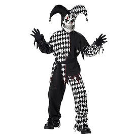 Kids Dark Jester Costume Small (6-8)