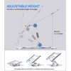 AOEVI Adjustable Laptop Stand with 360 Rotating Base, Stable Computer