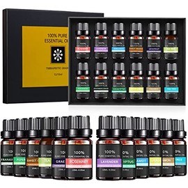 Aceites Esenciales de Aromaterapia 12PCS,100% Natural, para Difusores