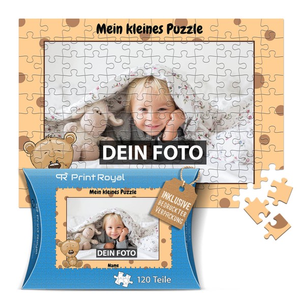 PR Print Royal Photo Puzzle for Children with Name and