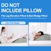 HOMBYS Satin Wedge Pillow Cover Leg Elevation Pillowcase -Silky &