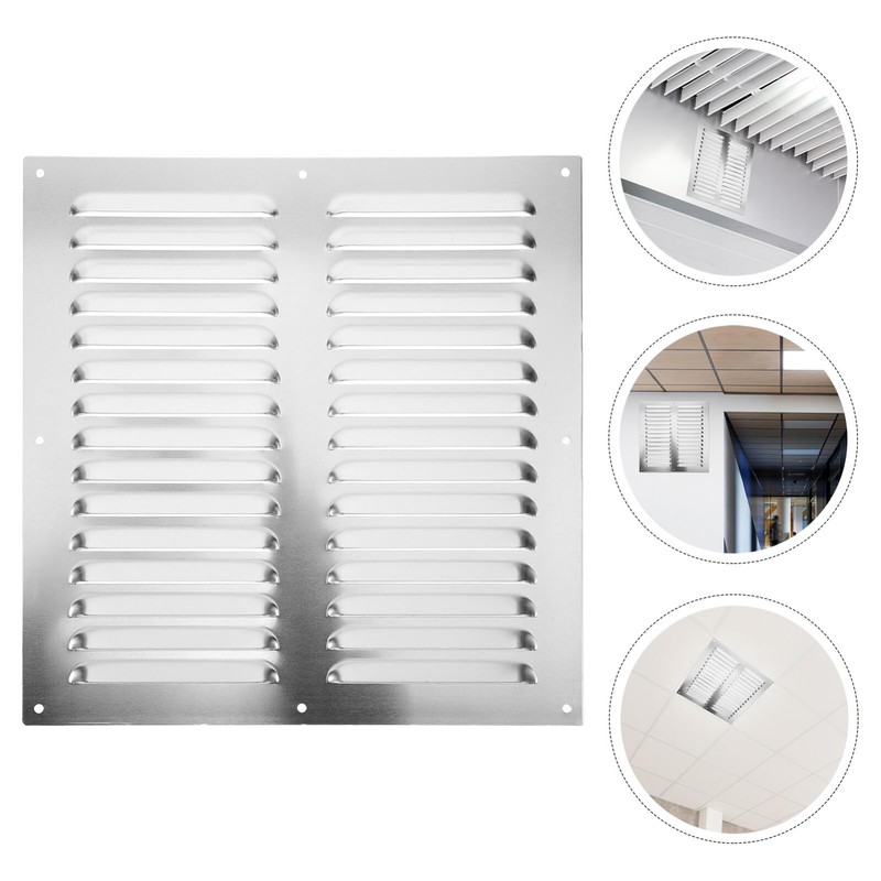 NUOLUX Air Vent Cover Stainless Steel Ventilation Grille Exhaust Vent