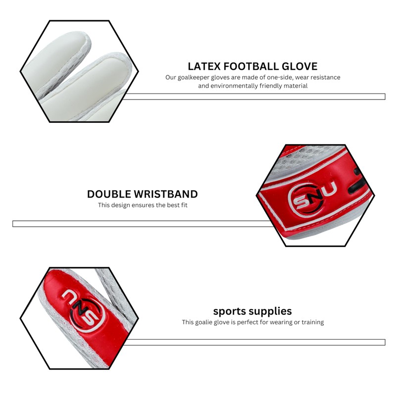 Junior Football Goalkeeper Gloves for Boys, Kids, and Youth Soccer