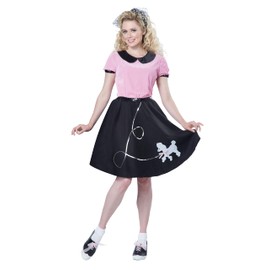 California Costumes Adult Sock Hop Costume, Small Pink