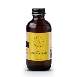 Heart & Harvest Pure Lemon Extract - Sugar Free and Gluten Free Baking Supplies - Rich Citrus Flavor for Desserts, Marinades, Beverages, Sauces - 4 oz