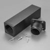 4 Pcs Aluminum Alloy Adjustable Cabinet Legs, Height 0-20mm, Black