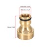 sourcing map Brass Faucet Tap Quick Connector M22 M24 UNF