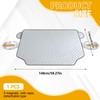 Car Windshield Snow Cover for Ice & Snow Protection,4-Layer Universal