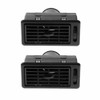 TEAMWILL 4Pcs Black Heat AC Air Exhaust Vent Dash Ventilation