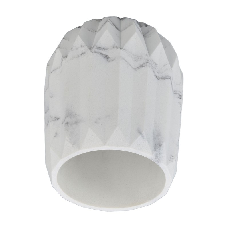 Makeup Brush Holder Durable Glossy Resin Large Capacity Modern Design