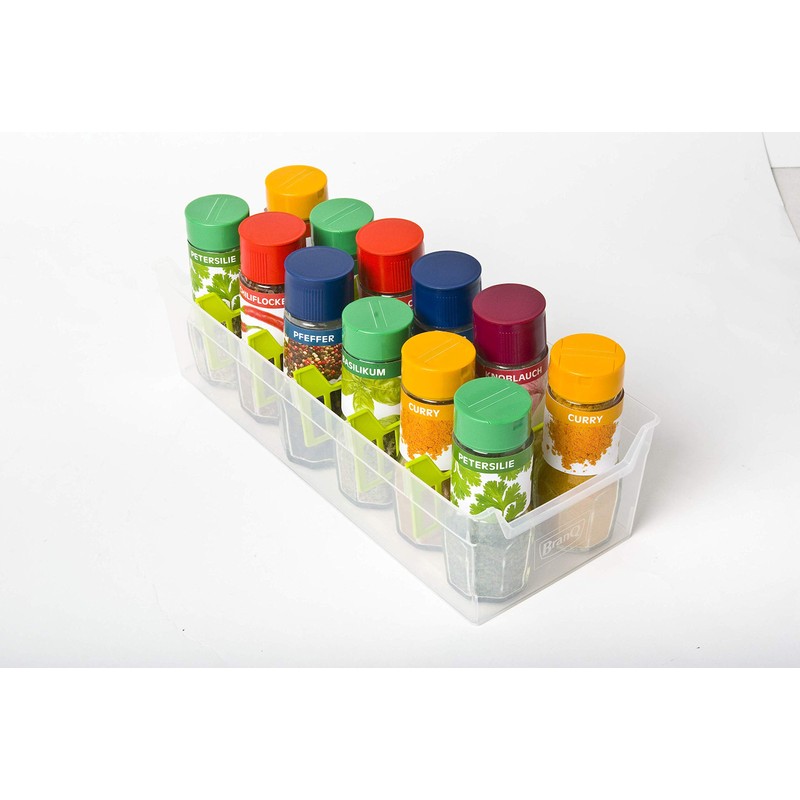 BranQ - Home essential Spice Jars, Kitchen Organiser, Set of