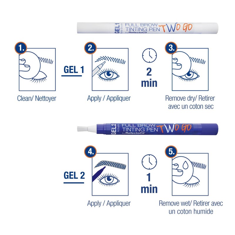 RefectoCil NEW Two Go Full Brow Tinting Pen – Waterproof