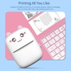 Portable Mini Thermal Printer Wirelessly BT 200dpi Photo Label Memo